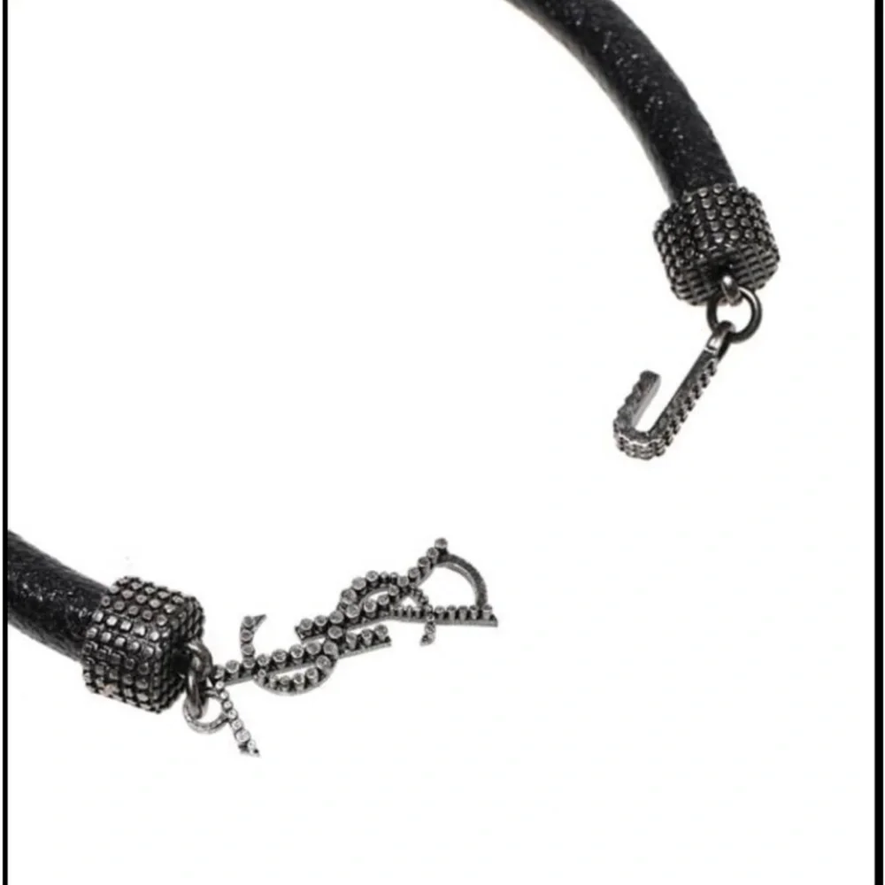 NWT YSL SAINT LAURENT OPYUM Bracelet Black lLeather Unisex🖤💝 - Picture 8 of 16